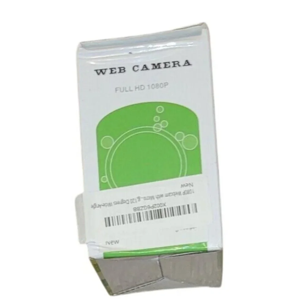 Full HD 1080P Web Camera Noise-Isolating Microphone Clip Laptops LCD Monitors